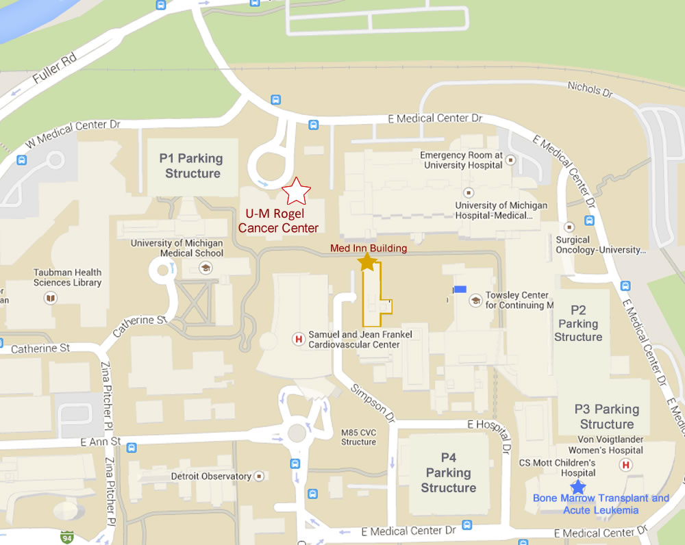 University Of Michigan Hospital Parking Map